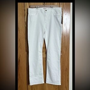 7 For All Mankind Jen 7 Jeans Women’s 18 Slim Bootcut White Classic Beach New